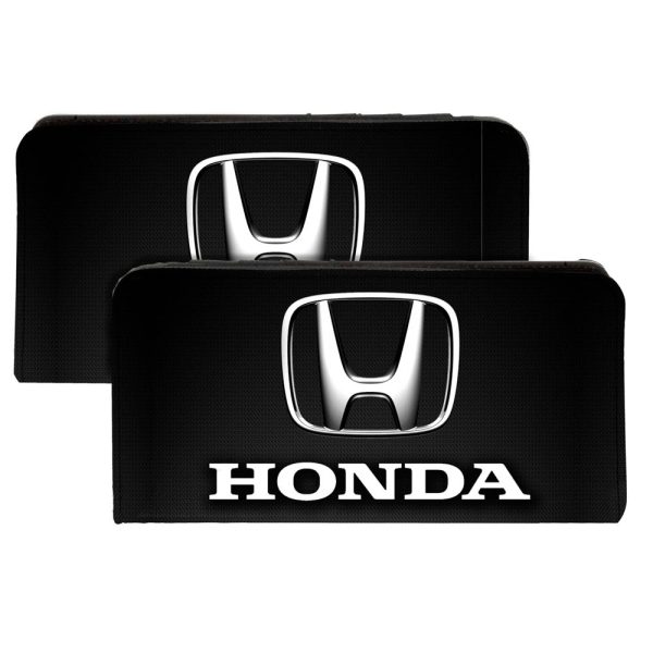 Canvas Snap Wallet - Honda 3-D Logo Black Silver White on Sale